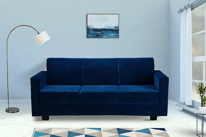 VIVDeal Isla  Classic Blue Fabric Sofa